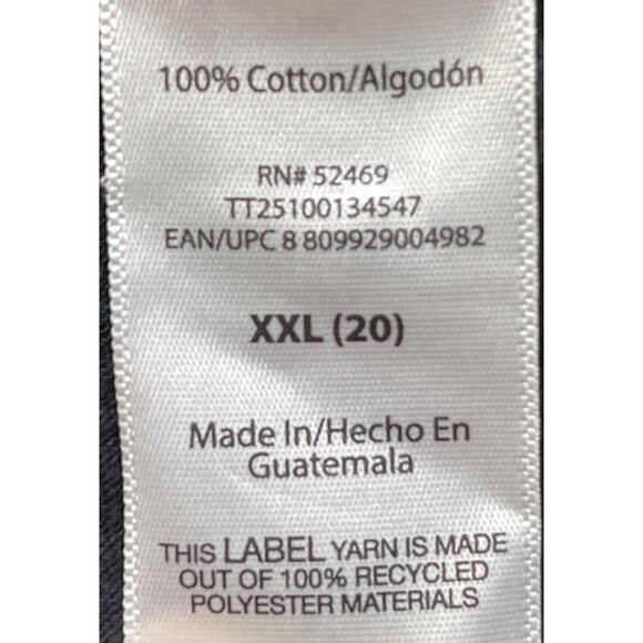 Time And Tru Womens XXL 20 Black & White Tie-Dye Tank Top 100% Cotton - Picture 10 of 10